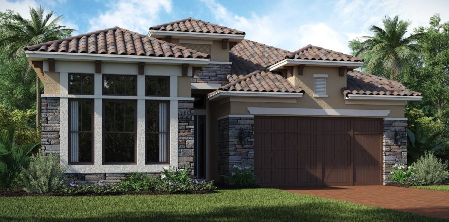 House in K. Hovnanian's® Four Seasons at Parkland in Parkland, Florida 2 bedrooms, 243 sq.m. № 600047