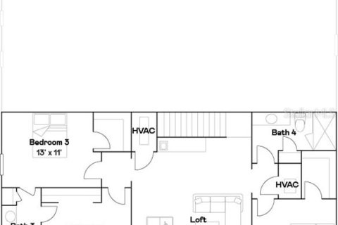 House in CONNERTON

 in Land O' Lakes, Florida 5 bedrooms, 309.92 sq.m. № 1866505 - photo 15
