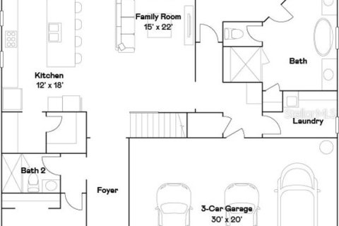 House in CONNERTON

 in Land O' Lakes, Florida 5 bedrooms, 309.92 sq.m. № 1866505 - photo 16