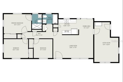 Casa en alquiler en Orlando, Florida, 4 dormitorios, 117.06 m2 № 1912193 - foto 3
