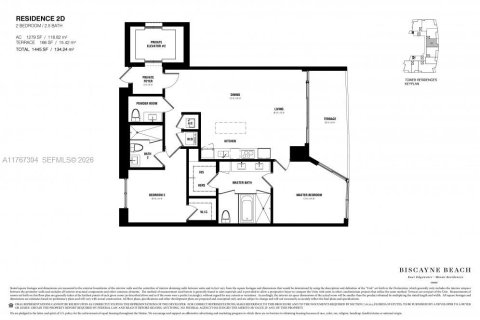 Condo in Miami, Florida, 2 bedrooms  № 2042396 - photo 23