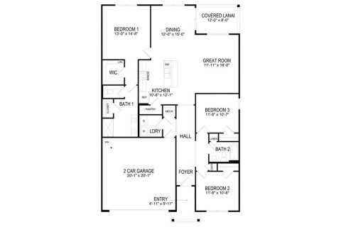 House in Gainesville, Florida 3 bedrooms, 150.41 sq.m. № 1834576 - photo 13