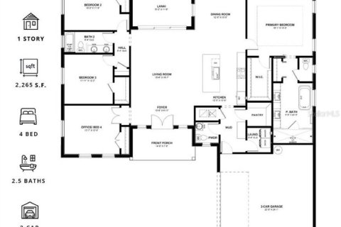 Villa ou maison à vendre à Ocala, Floride: 4 chambres, 210.42 m2 № 2215495 - photo 2