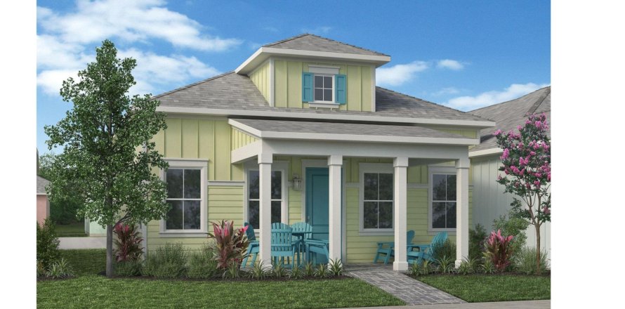 Дом в Latitude Margaritaville в Дейтона-Бич, Флорида 2 комнаты, 112м2 № 611528