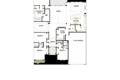 House floor plan «House», 4 bedrooms in Coral Ridge at Seabrook 70’