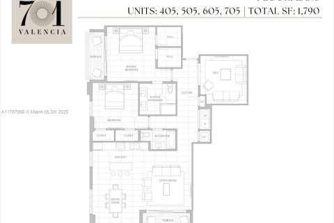 Copropriété à louer à Coral Gables, Floride: 2 chambres, 166.3 m2 № 2022512 - photo 18