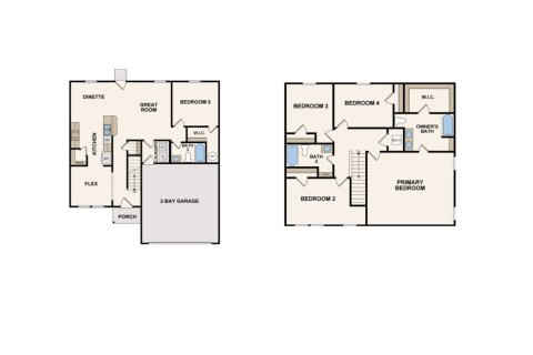 House floor plan «House», 5 bedrooms in Spring Hill Classic