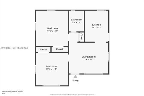 House in Miramar, Florida 2 bedrooms, 60.01 sq.m. № 2003351 - photo 10