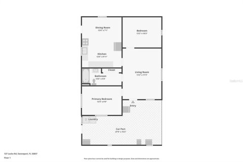 House in Davenport, Florida 2 bedrooms, 80.64 sq.m. № 1824377 - photo 7
