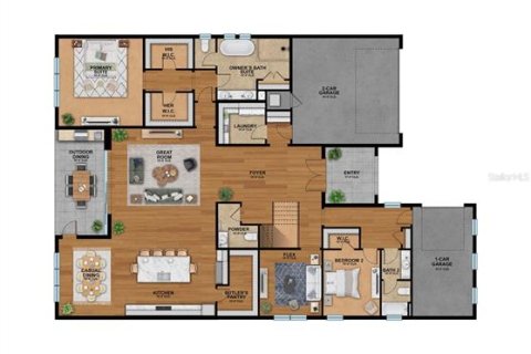 House in Tarpon Springs, Florida 4 bedrooms, 360.27 sq.m. № 2200578 - photo 2