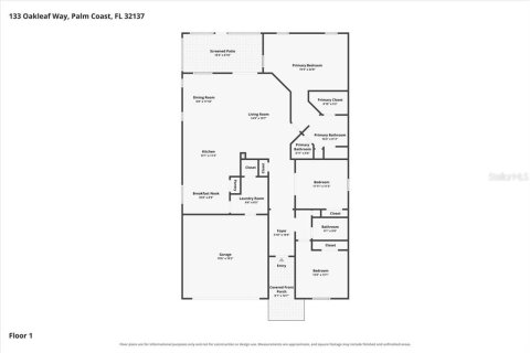 Villa ou maison à vendre à Palm Coast, Floride: 3 chambres, 175.12 m2 № 2421606 - photo 19