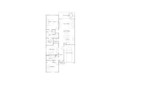 Townhouse floor plan «Townhouse», 3 bedrooms in Delray Trails - The Villas