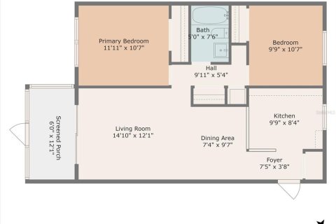 House in Bradenton, Florida 2 bedrooms, 70.51 sq.m. № 1794957 - photo 19