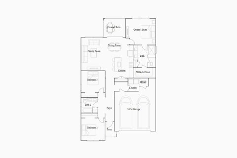 Townhouse floor plan «150SQM CAMELLIA», 3 bedrooms in EVERLANDS