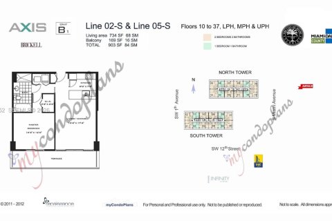 Copropriété à vendre à Miami, Floride: 1 chambre, 64.38 m2 № 2174739 - photo 25