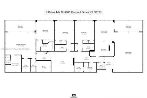 Купить кондоминиум в Майами, Флорида 3 спальни, 349.68м2, № 1952722 - фото 24