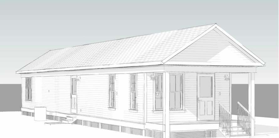 House in De Funiak Springs, Florida 2 bedrooms, 91.42 sq.m. № 560849
