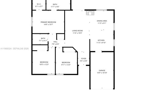 Купить виллу или дом в Катлер-Бей, Флорида 3 спальни, 110.83м2, № 2052154 - фото 7