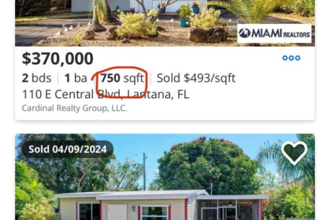 House in Lantana, Florida 3 bedrooms, 58.34 sq.m. № 1223126 - photo 1