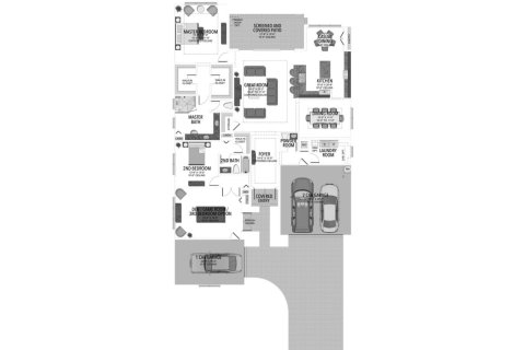 Townhouse floor plan «332SQM CAROLINE», 2 bedrooms in VALENCIA WALK AT RIVERLAND