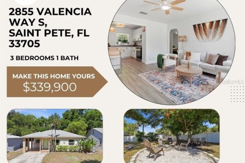 House in Saint Petersburg, Florida 3 bedrooms, 83.98 sq.m. № 2096347