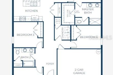 Villa ou maison à vendre à Dundee, Floride: 4 chambres, 161.37 m2 № 2122085 - photo 3