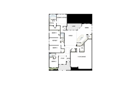 House floor plan «House», 4 bedrooms in Oak Grove at Silverleaf 70’