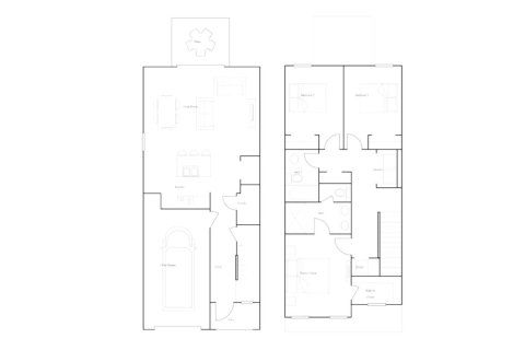 House floor plan «130SQM», 3 bedrooms in PORTICO