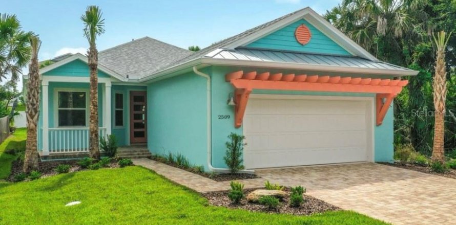 House in Flagler Beach, Florida 3 bedrooms, 162.95 sq.m. № 1657981