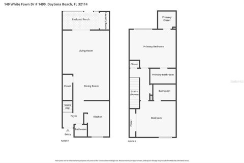 Copropriété à vendre à Daytona Beach, Floride: 2 chambres, 109.81 m2 № 2099285 - photo 3