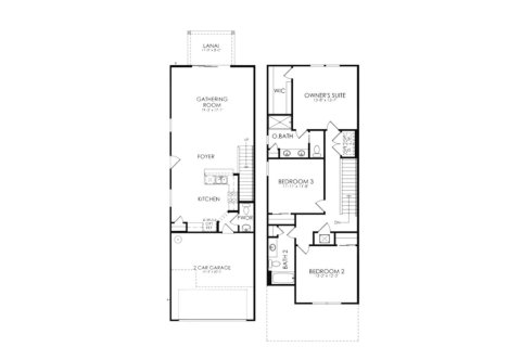 Townhouse floor plan «165SQM», 3 bedrooms in BELLE HAVEN