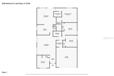 Villa ou maison à louer à Lake Mary, Floride: 3 chambres, 179.21 m2 № 2434522 - photo 2