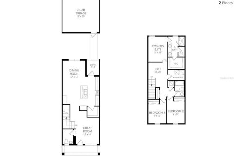 Townhouse in Winter Garden, Florida 3 bedrooms, 160.63 sq.m. № 2387507 - photo 26