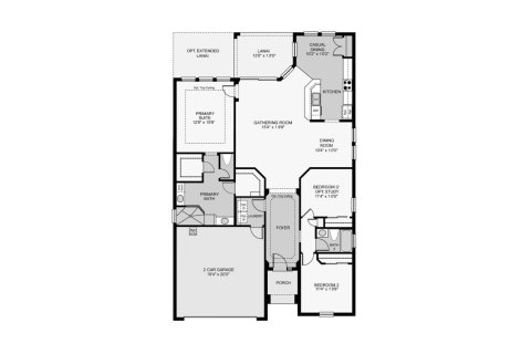 Townhouse floor plan «164SQM ARUBA», 3 bedrooms in THE CANYONS AT HIGHLAND RANCH