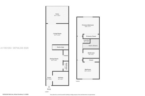 Купить таунхаус в Майами-Гарденс, Флорида 2 спальни, 86.4м2, № 2006449 - фото 25