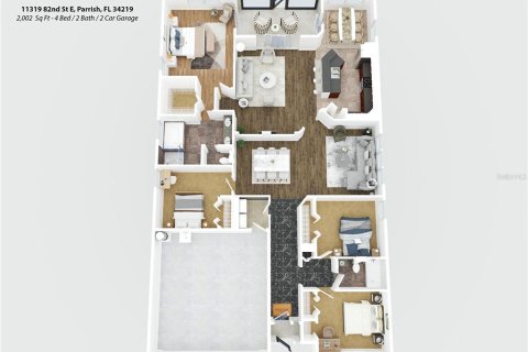 Casa en alquiler en Parrish, Florida, 4 dormitorios, 185.99 m2 № 1810896 - foto 3