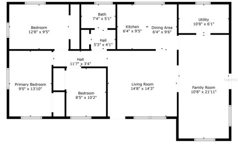House in Largo, Florida 3 bedrooms, 109.9 sq.m. № 1903452 - photo 23