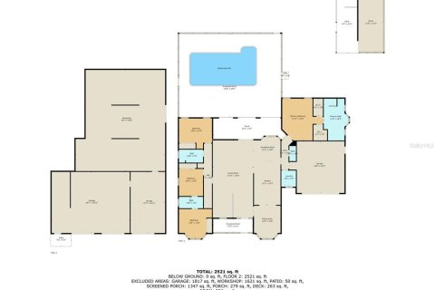 Купить виллу или дом в Леканто, Флорида 9 комнат, 258.73м2, № 1550914 - фото 8