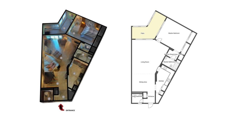 Condo in Pompano Beach, Florida, 1 bedroom № 1223599