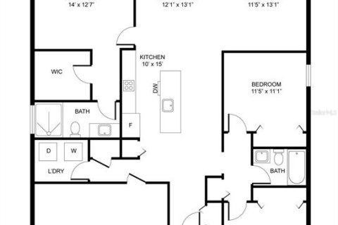 Купить виллу или дом в Палм-Бей, Флорида 7 комнат, 145.21м2, № 2101677 - фото 4