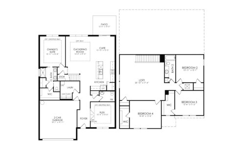 House floor plan «268SQM», 4 bedrooms in SPLIT OAK RESERVE