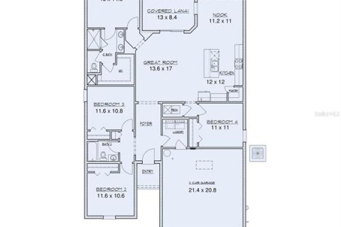 Купить виллу или дом в Уинтер-Хейвен, Флорида 5 комнат, 163.32м2, № 1907029 - фото 2