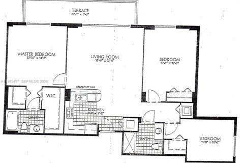 Condominio en alquiler en Miami, Florida, 3 dormitorios, 121.52 m2 № 2057533 - foto 3