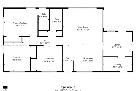 Купить виллу или дом в Майами-Гарденс, Флорида 3 спальни, 125.42м2, № 2005805 - фото 13