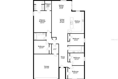 Casa en alquiler en Mascotte, Florida, 5 dormitorios, 180.6 m2 № 1829490 - foto 2