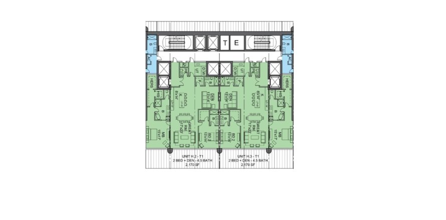 Property floor plan «Apartment», 2 bedrooms in ST REGIS SUNNY ISLES BEACH