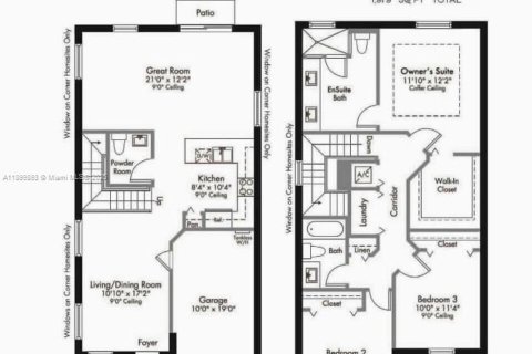 Townhouse in Miami, Florida 3 bedrooms, 157.47 sq.m. № 1953803 - photo 3