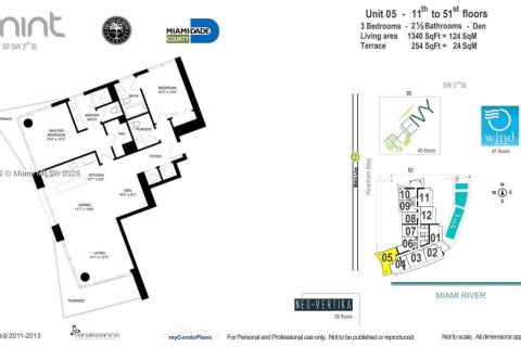 Copropriété à vendre à Miami, Floride: 2 chambres, 124.49 m2 № 1700501 - photo 25