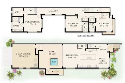 Townhouse in West Palm Beach, Florida 3 bedrooms, 220.64 sq.m. № 1189823 - photo 1