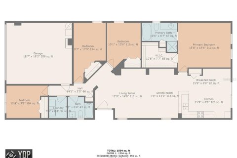 Купить виллу или дом в Ривервью, Флорида 7 комнат, 155.61м2, № 1824067 - фото 29
